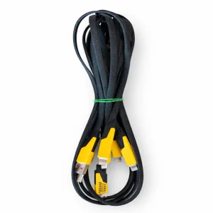 Data Cable 4 In 1 Black & Yellow
