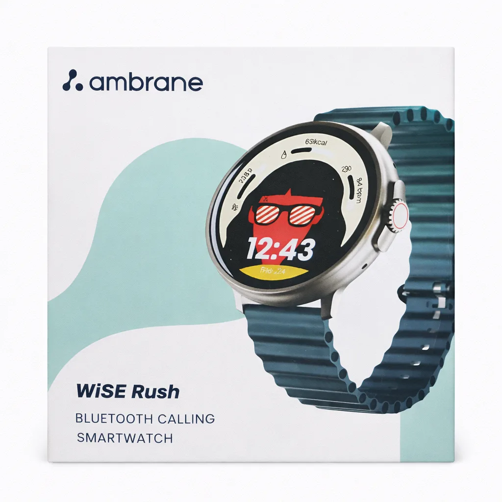 Ambrane Wise Rush – Bluetooth Calling Smartwatch