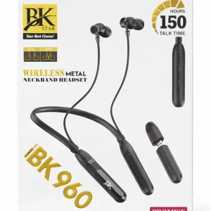 Neckband-BK Star Wireless Metal Neckband