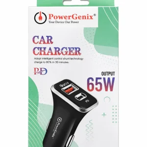 Car Charger-Power Genix PD 65W Fast Car Charger