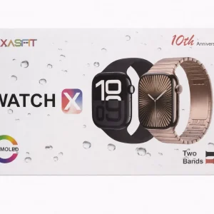 LAXASFIT Watch X – Premium AMOLED Smart Watch (Two Bands Included)